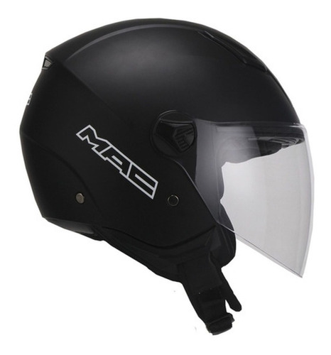 Casco Moto Abierto Mac Beat Solid Negro Mate Solomototeam