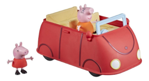 Automóvil Familiar Peppa Pig Rojo 20cm Hasbro 