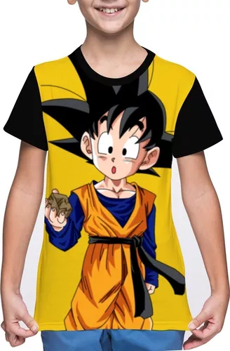 Camiseta/camisa Infantil Gohan Dragon Ball - Filho Goku