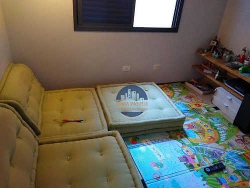 Imagem 13 de 30 de Apartamento Com 3 Dormitórios 1 Suíte 2 Vagas, 118 M² Campestre - Ap0258
