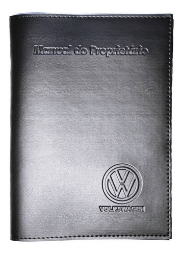 Imagem 4 de 7 de Kit Volkswagen Porta Manual E Porta Documentos Couro Eco