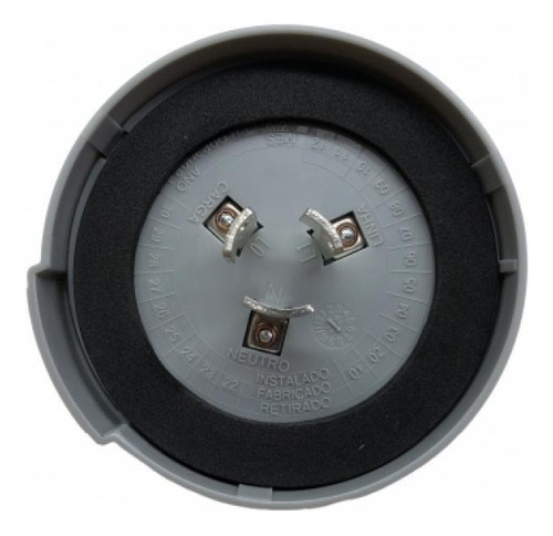 Kit 10 Rele Fotocelula Bivolt Cinza Para Base Foxlux 52.05