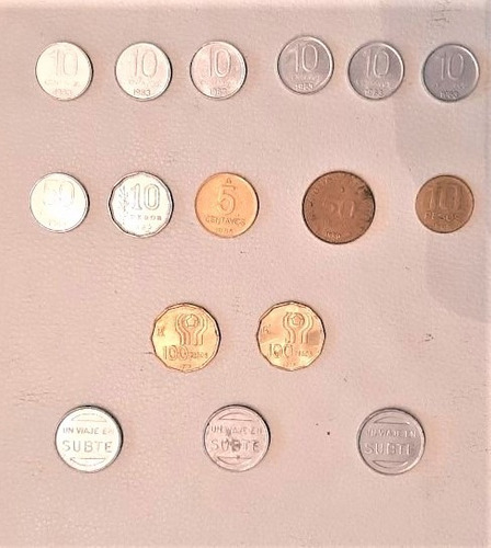 Lote De Monedas Argentinas De Los 70 Y 80 - Coleccionistas!! (Usado)