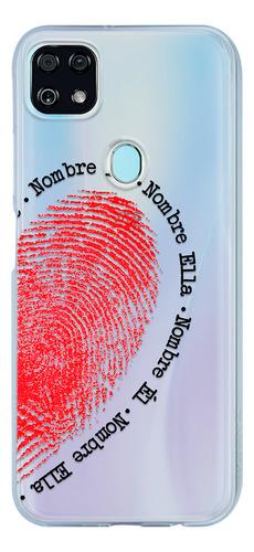 Funda Para Zte Para Parejas Corazón Con El Nombre De Él
