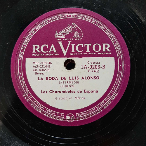 Pasta Los Churumbeles De España Rca Victor C202