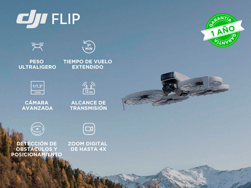 Drone Dji Flip Gl Diseño Compacto Y Ligero Color Gris