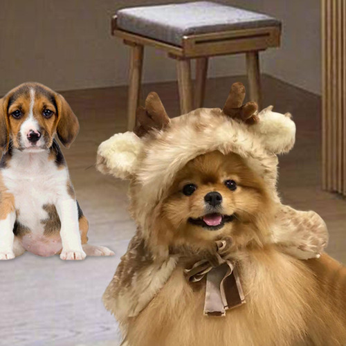 Disfraz De Reno De Navidad Para Mascotas, Ropa De Navidad,