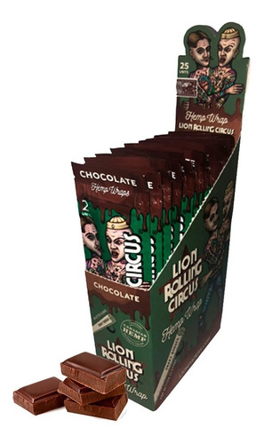 Imagen 2 de 6 de Papel Para Armar Lion Rolling Circus Hemp Wrap Chocolate