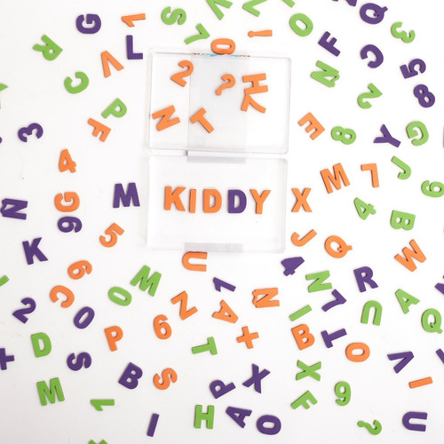 Imagen 4 de 5 de Letras De Goma Eva Inmantada Abecedario Kiddy +3 Años-