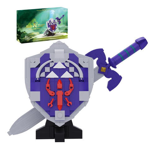 Vlotvfp Master Sword And Hylian Shield Building Block, 2 En 