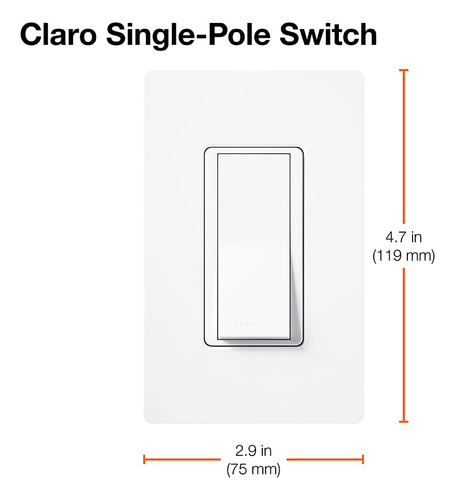 Interruptor Unipolar Lutron 15 Amperios Con Luz De Localizac