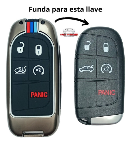 Funda Llave Control Dodge Charger Challenger Durango Dart Zi