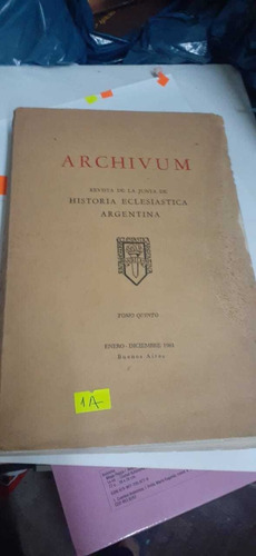 Archivum Historia Eclesiástica Enero/diciembre 1961 (1a)