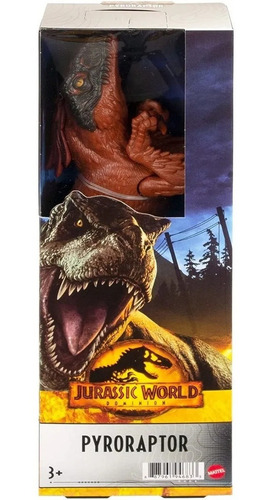 Imagem 5 de 5 de Boneco Dinossauro Pyroraptor 30cm Jurassic World - Mattel