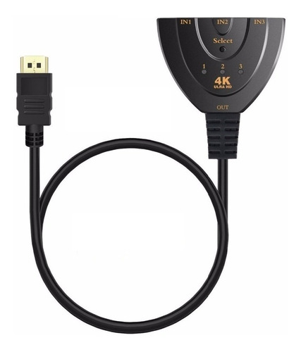 Switch Hdmi Unidireccional 3 Puertos 4k