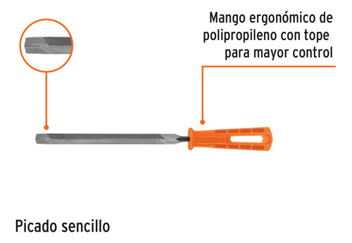 Lima Triangulo Regular 8'' Muza Afilado Fino Mango 10922