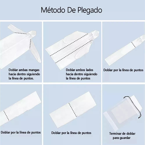 B. Set 2 Capa Impermeable Portátil Para Lluvia Tipo