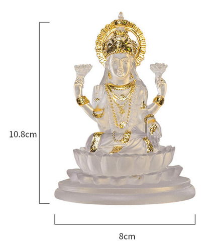 Estatueta Lakshmi Deusa Hindu Estátua Deusa Da Claro