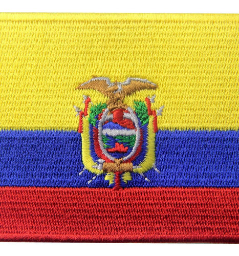 Parche Nacional Bordado De Bandera De Ecuador Coser O P...