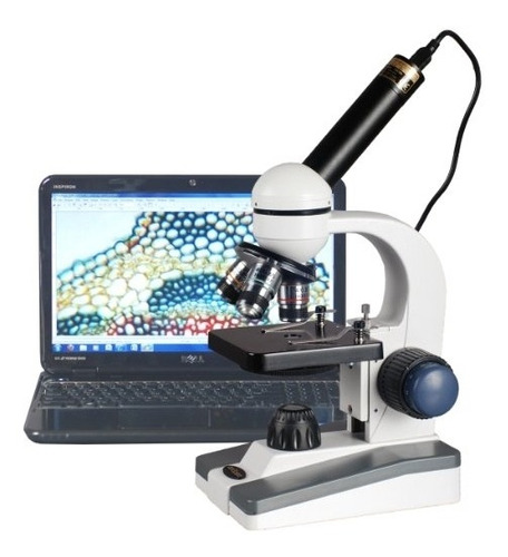 Microscopio Amscope 40 X-1000 X Led Para Estudiantes