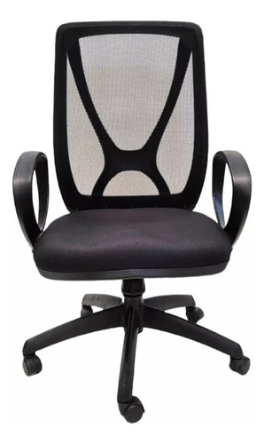 Silla Oficina Alma Ejecutiva Respaldo Mesh Con Brazos Negra