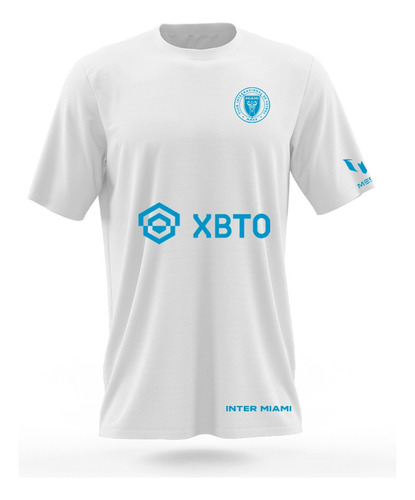 Polera Algodón Blanca Fútbol Club Inter De Miami 2023 