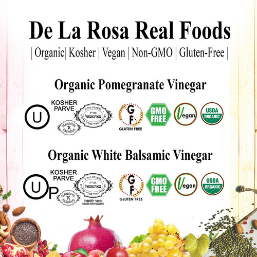 De La Rosa Granada Orgánica Y Vinagre Balsámico Blanco, Vega