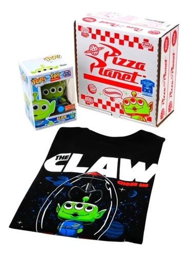 Funko Pop Pizza Planet T-shirt & Alien (glitter) #525 (xch)