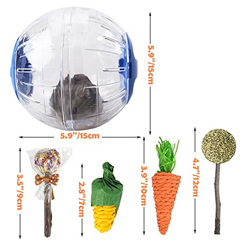 Pelota De Ejercicio Hámster De 6 Pulgadas Silent Hamst...