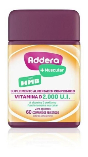 Addera +muscular 2.000ui Com Hmb 60 Comprimidos Revestidos