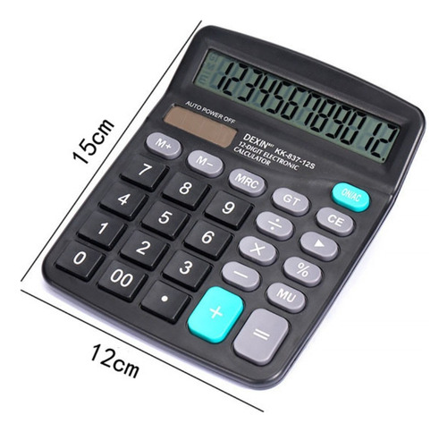 Calculadora 12 Dígitos Portátil De Escritorio Números Grande