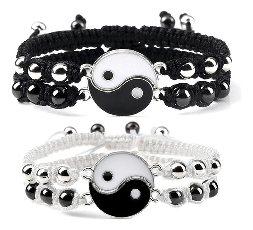 Pulsera Yin Yang Tai Chi Para Parejas Amigos Conexión 2und