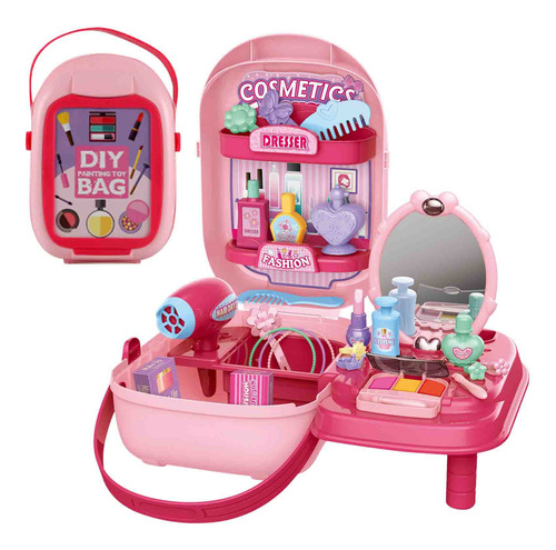 Maleta Gangjia Toys, Vajilla, Caja De Maquillaje, Juego De R