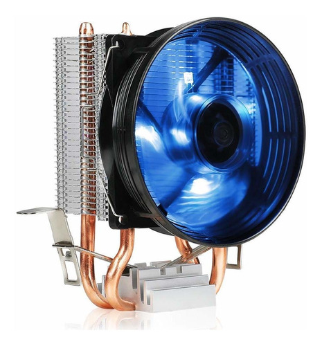 Azul Cpu Cooler Llevado 92mm Ventilador Para Lga Intel ...