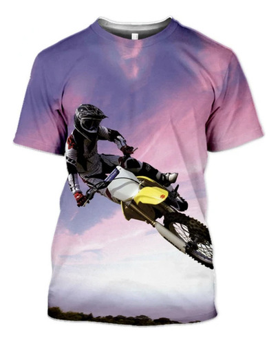 Motocross Printed Casual Fashion T Shirt