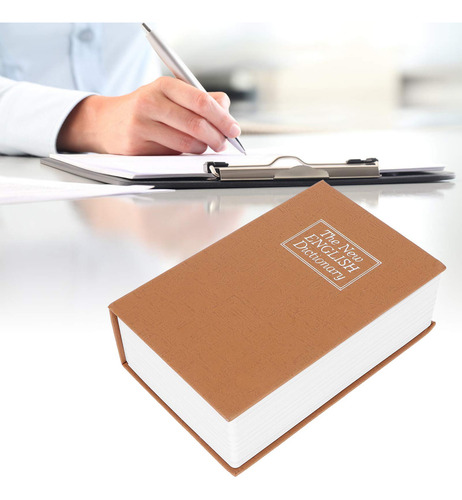Caja Fuerte De Libro Cerradura Combinación Diccionario Simul Marrón