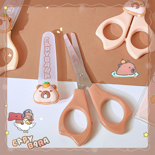 ** Tijeras Infantiles Capibara Tijeras De Seguridad De
