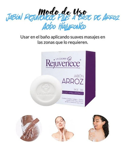 Jabon Rejuvenece Con Ácido Hyalurónico 80gr