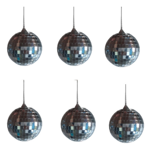 Bolas De Espejos 10cm Pack X 6 Unidades Bolas Disco Decoraci