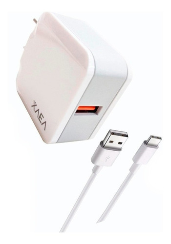 Cargador Celular Carga Rapida 3a 27w 9v C/ Cable Usb Tipo C