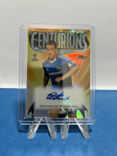 Barajita Topps Autografiada Por John Terry. Chelsea Fc