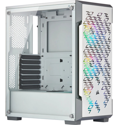 Gabinete Corsair Icue 220t Rgb Airflow White Color Blanco