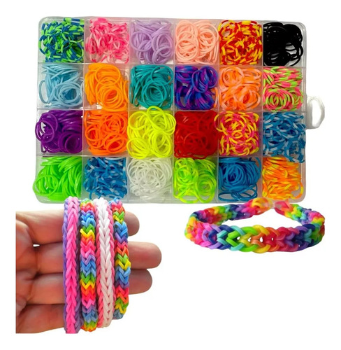Kit Pulseras Con Gomitas Motricidad Fina Y Juego Educativo