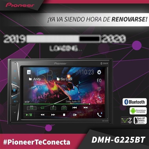 Pantalla Dvd Pioneer Dmh-g225bt