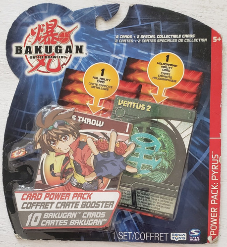 Bakugan Cartas Originales Pack X 10 Incluye 1 Holográfica