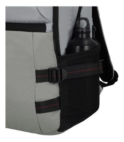 Mochila Samsonite Reformation Meriton Chalk Grey Gris Liso