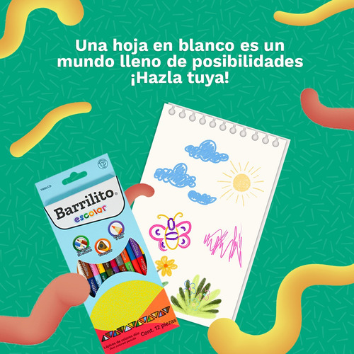 Lapiz De Color Duo Barrilito Triangulares 12 Piezas