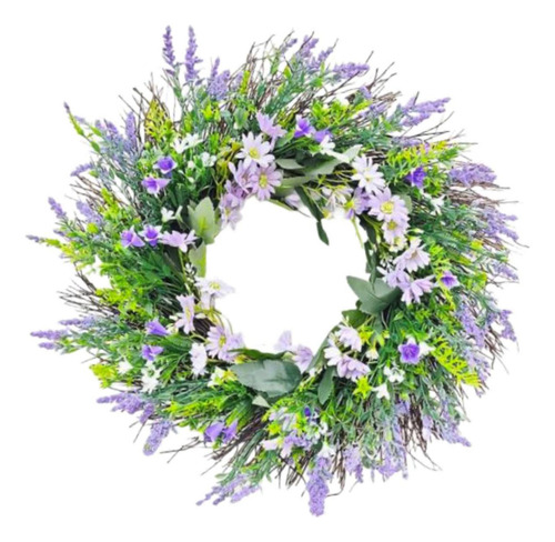 W Corona De Flores Bienvenido Forma 17.72 Pulgadas Señal