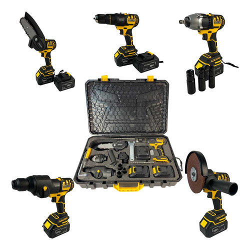 Kit Ferramentas Multifunções 5 Em 1 A Bateria 36v Brushless