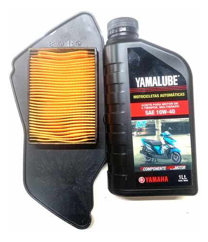 Kit Filtro Aire Aceite 10w40 Moto Yamaha Bws 125 4t 2010/19